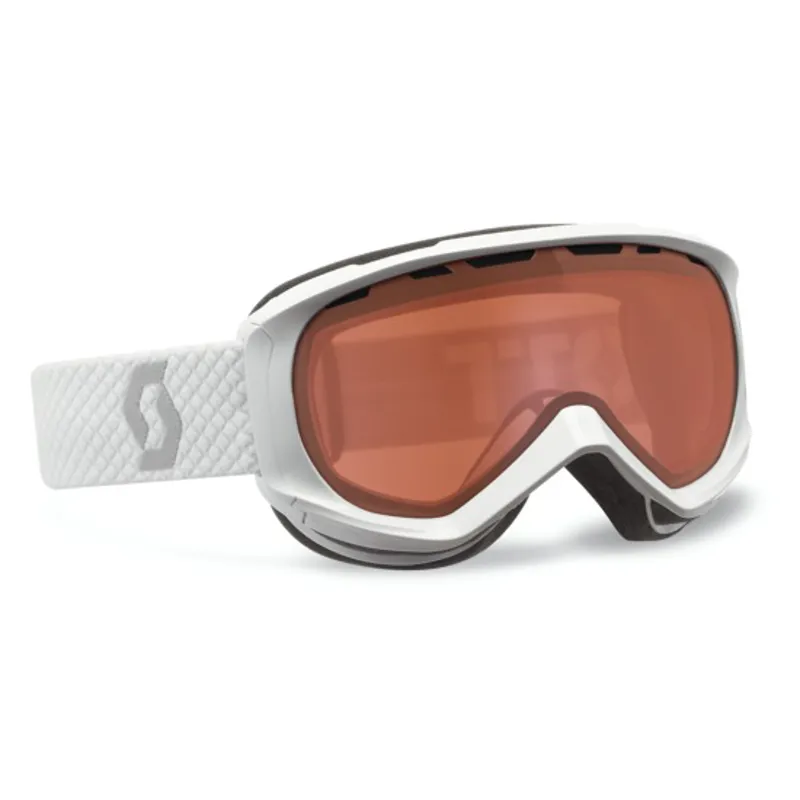 Scott Reply Ski Goggles in White with Light Amplifier Lens